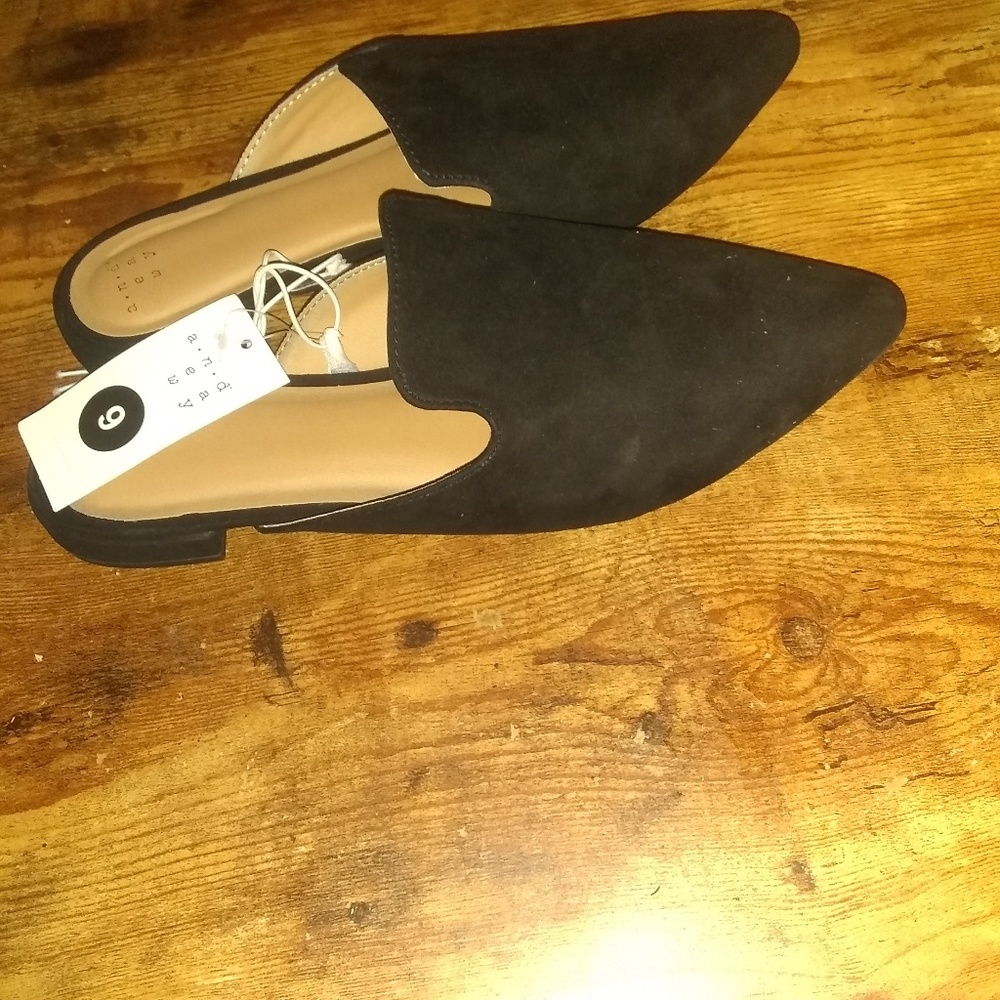 A New Day Black Slip On Mules (MULTIPLE SIZES AVAI